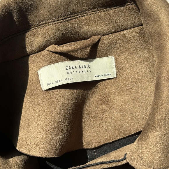 ZARA | Cropped Suede Jacket - Picture 3 of 9